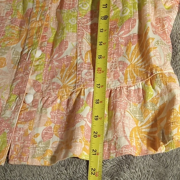 Ruby Rd Beaded Short Jacket 14 Colorful Denim-like - Picture 11 of 14